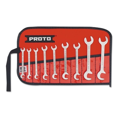 Proto Short Angle Open End Wrench Sets, 7/32 in - 1/2 in, Satin (1 SET / SET)