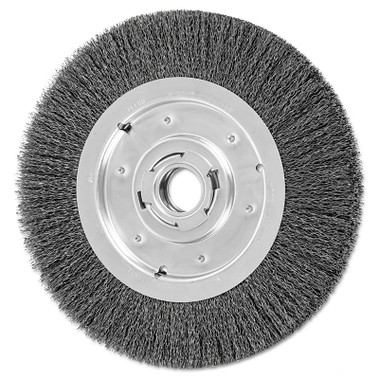 Advance Brush Medium Face Crimped Wire Wheel Brush, 10 D, .014 Carbon Steel Wire, 3,600 rpm (1 EA / EA)