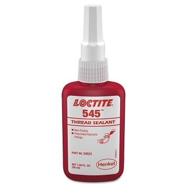 Loctite 545 Thread Sealant, Hydraulic/Pneumatic Fittings, 1/2 mL Capsule, Purple (1 EA / EA)