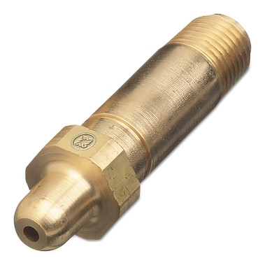 Western Enterprises Regulator Inlet Nipples, Nitrous Oxide, 1/4"(NPT), 2 1/2", Brass, CGA-326 (1 EA / EA)