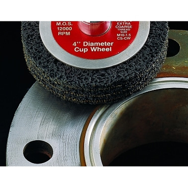 3M Abrasive Scotch-Brite Clean and Strip Cup Wheels, 4 in, Extra Coarse, Silicon Carbide (1 EA / EA)