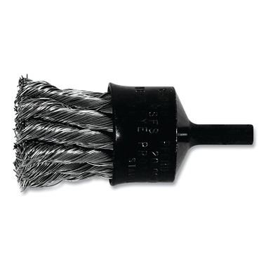 Advance Brush Flared Cup Knot End Brushes, Stainless Steel, 20,000 rpm, 1 in x 0.014 in (1 EA / EA)