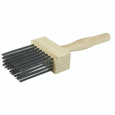 Weiler Wire Duster, 4 X 8 Rows, Steel Wire Bristle, Wood Handle (12 EA / BX)