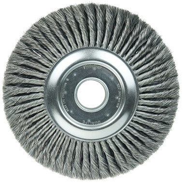 Weiler Standard Twist Wire Descaling Wheel, 12 in dia x 2 in W Face, 0.014 in Steel Wire, 3600 RPM (1 EA / EA)