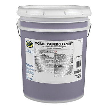 Zep Professional MORADO Super Cleaner Extra Heavy-Duty Industrial Cleaner and Degreaser, 5 gal Pail, Ether-Like (5 GA / PA)