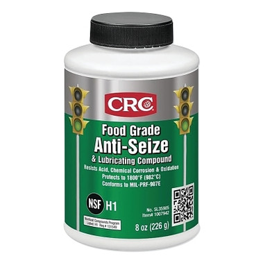 CRC Food Grade Anti-Seize and Lubricating Compound, 8 oz Brush-Top Jar (12 BO / CA)