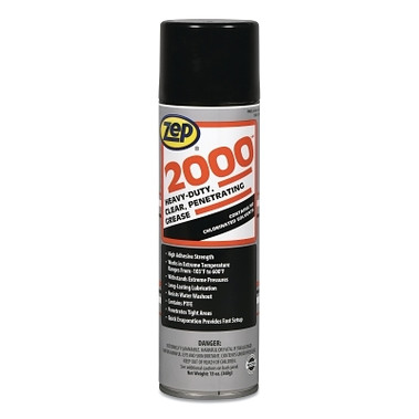 Zep Professional Zep 2000 Heavy-Duty Clear Penetrating Grease, 13 oz, Aerosol Can (12 CN / CA)