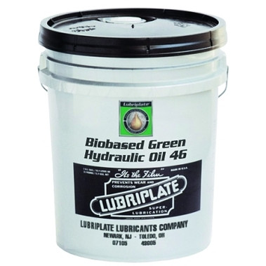 Lubriplate Bio-Based Hydraulic Oil, ISO 46, 5 gal, Pail (1 PA / PA)