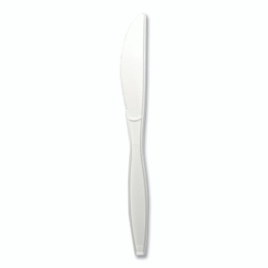 Boardwalk Heavyweight Polystyrene Cutlery, Knife, White (1000 EA / CT)