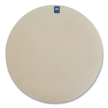 NoTrax Sani-Tuff NSF Rubber Cutting Board, 1 in x 12 in dia, Round, Buff (1 EA / EA)