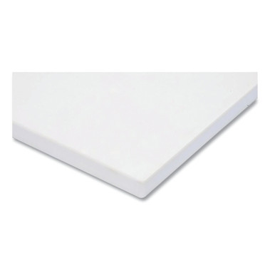 NoTrax Plasti-Tuff White Plastic Cutting Board, 1/2 in x 12 in W x 18 in L, Rectangular (1 EA / EA)