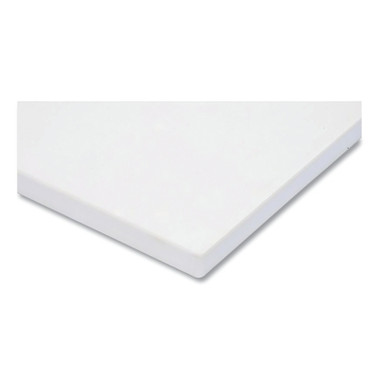 NoTrax Plasti-Tuff White Plastic Cutting Board, 1/2 in x 15 in W x 20 in L, Rectangular (1 EA / EA)