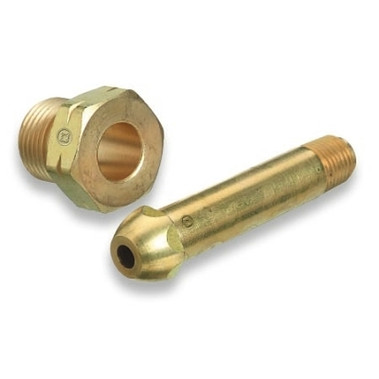 Western Enterprises Regulator Inlet Nipples, 1/4"(NPT), 3", Stainless Steel, CGA-510;CGA-580;CGA-590 (1 EA / EA)