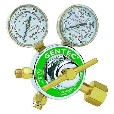 Gentec Single Stage Regulators, Oxygen, CGA 540, 4,000 psi inlet (1 EA / EA)