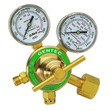 Gentec Single Stage Regulators, Acetylene, CGA 300, 400 psi inlet (1 EA / EA)