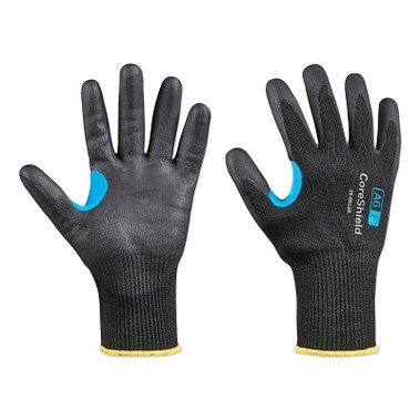 Honeywell CoreShield A6/F Coated Cut Resistant Glove, 8/M, Black (1 PR / PR)