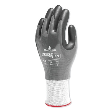 SHOWA Nitrile, Cut Resistant Gloves, Size L, A3 ANSI/ISEA Cut Level, Black (12 PR / DZ)