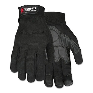 MCR Safety Fasguard Multi-Task Gloves, Black, X-Large (12 PR / DOZ)