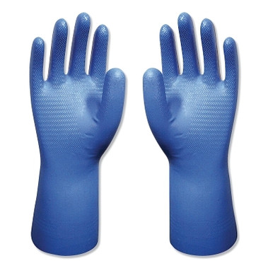 SHOWA Chemical Resistant Gloves, Size S, 12 in L, Orange, 1 PR (12 PR / DZ)