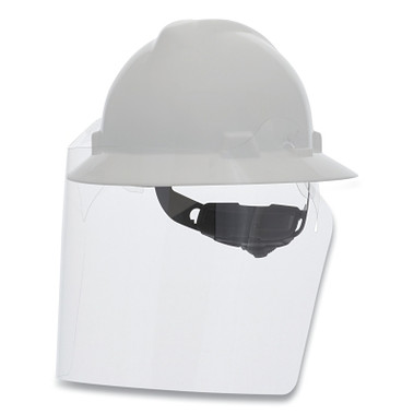 MSA V-Gard Frameless Barrier for V-Gard Green Full Brim Hardhat, Clear (25 EA / PK)