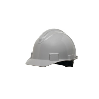 Honeywell North Short Brim Hard Hat, 4-point Ratchet Suspension, Non-Vented, Gray (1 EA / EA)