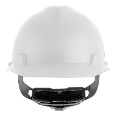 MSA V-Gard Cap-Style Hard Hat with Fas-Trac III Suspension, Matte, White (1 EA / EA)