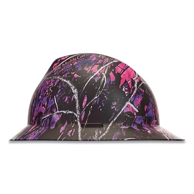 MSA V-Gard Hydro Dip Finish Slotted Cap/Hat Assembly, Fas-Trac III Suspension, Hat, Muddy Girl (1 EA / EA)
