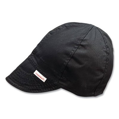 Comeaux Caps Single Sided Cap, 7-1/4, Black (12 EA / PK)