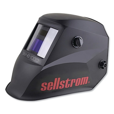 Sellstrom Advantage Series ADF Welding Helmet, 9 to 13 Lens Shade, Black, 3.54 in x 1.57 in Window (1 EA / EA)