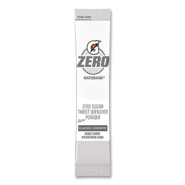 Gatorade G Zero Powder Stick, 0.10 oz Volume, 16.9 oz Yield, Glacier Cherry (120 EA / CA)