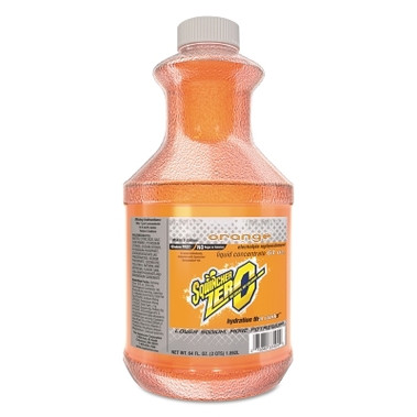 Sqwincher ZERO Liquid Concentrate, 64 oz, Yields 5 gal, Bottle, Orange (6 BO / CA)