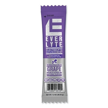 Sqwincher EverLyte Powder Stik, 1 oz, Yields 16.9-20 oz, Grape (96 EA / CA)
