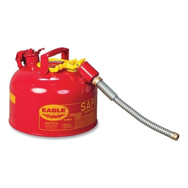 Eagle Mfg Type ll Safety Can, 2 gal, Red, Flex hose (1 CAN / CAN)