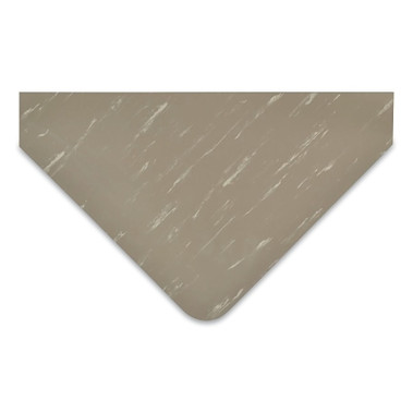 NoTrax Marble Sof-Tyle Grande Anti-Fatigue Mat, 3 ft W x 5 ft L x 1 in, PVC Foam/Vinyl, Non-Slip Backing, Gray (1 EA / EA)