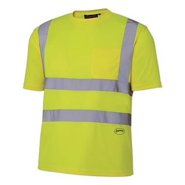 Pioneer 6882U/6883U HV Birdseye Safety Shirt, Medium, Yellow/Green (1 EA / EA)