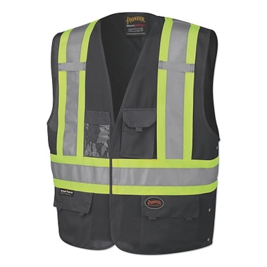 Pioneer 135AU Safety Vest, S/M, Black (1 EA / EA)