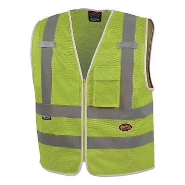 Pioneer 6853U/6854U Mesh Multi-Pocket Safety Vest, Small, Green (1 EA / EA)