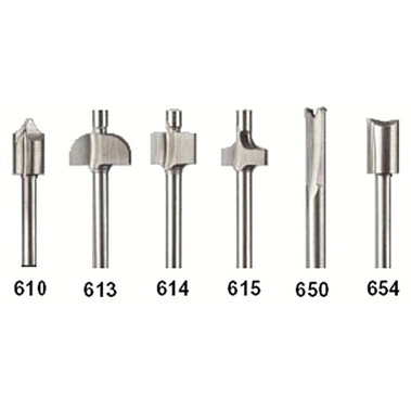 Dremel 6 PIECE ROUTER BIT SET (4 SET / BOX)