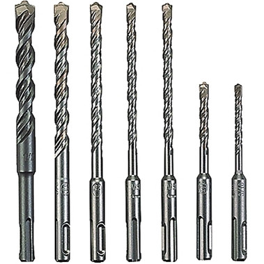 Bosch Power Tools 7 Piece Carbide SDS Hammer Drill Bit Sets, 3/16"; 1/4"; 5/16"; 3/8"; 1/2" Dia. (1 KIT / KIT)