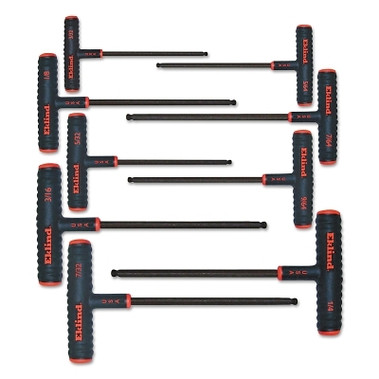 Eklind Tool Power-T Ball-Hex Key Sets, 9 per set, Ball-Hex Tip, Inch, 9 in Handle (1 SET / SET)