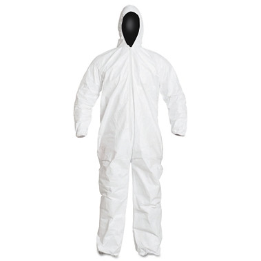 DuPont Tyvek IsoClean Coverall with Attached Hood, White, 8X-Large (25 EA / CA)