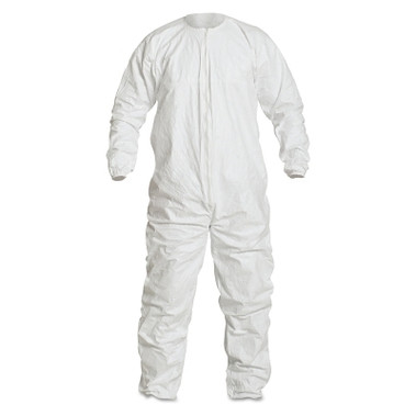 DuPont Tyvek IsoClean Coveralls with Zipper, White, Small (25 EA / BX)