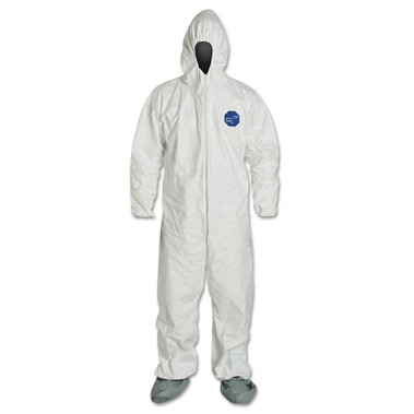 DuPont Tyvek Coveralls with attached Boots, White, 2X-Large (25 EA / CA)