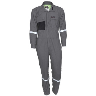 MCR Safety Summit Breeze Flame Resistant Coverall, Gray, Size 40 (1 EA / EA)