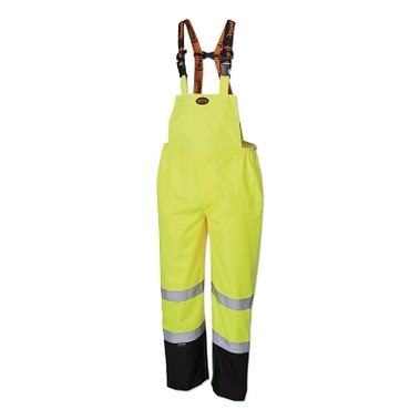 Pioneer 5404AU/5405AU HV 300D Ripstop Waterproof Safety Bib Pant, Medium, Y/G (1 EA / EA)