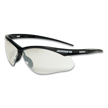 Jackson Safety SG Series Safety Glasses, Universal Size, Indoor/Outdoor Lens, Black Frame, Hardcoat Anti-Scratch (1 EA / EA)