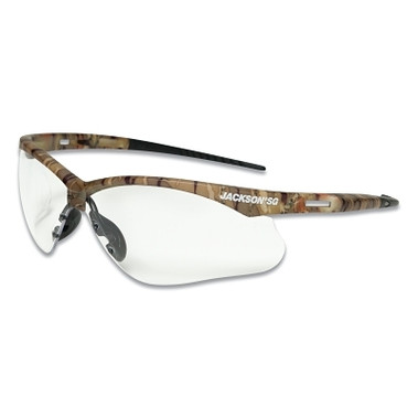 Jackson Safety SG Series Safety Glasses, Universal Size, Clear Lens, Camo Frame, Sta-Clear Anti-Fog (12 EA / CA)