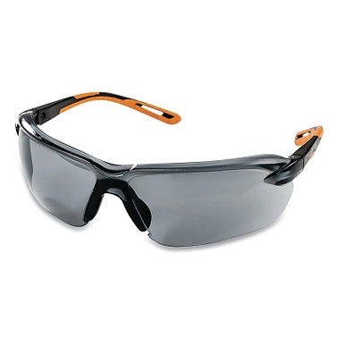 Sellstrom XM300 Series Protective Eyewear Safety Glasses, Smoke Lens, Polycarbonate, Blk/Orange Frame (12 EA / CA)
