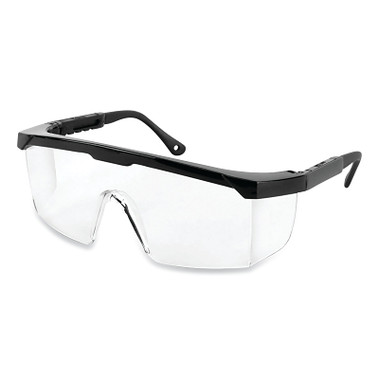 Sellstrom Sebring Series Protective Eyewear Safety Glasses, Clear Lens, Polycarbonate, Blk Frame (12 EA / CA)