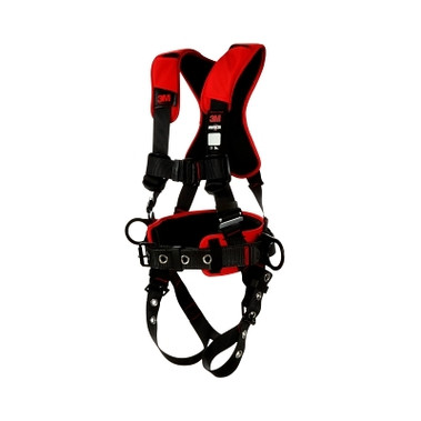 DBI-SALA Protecta Construction Style Positioning Harness, Standard, D-Rings, Leg Buckles, 2X-Large, Pass-Through Chest Connection (1 EA / EA)